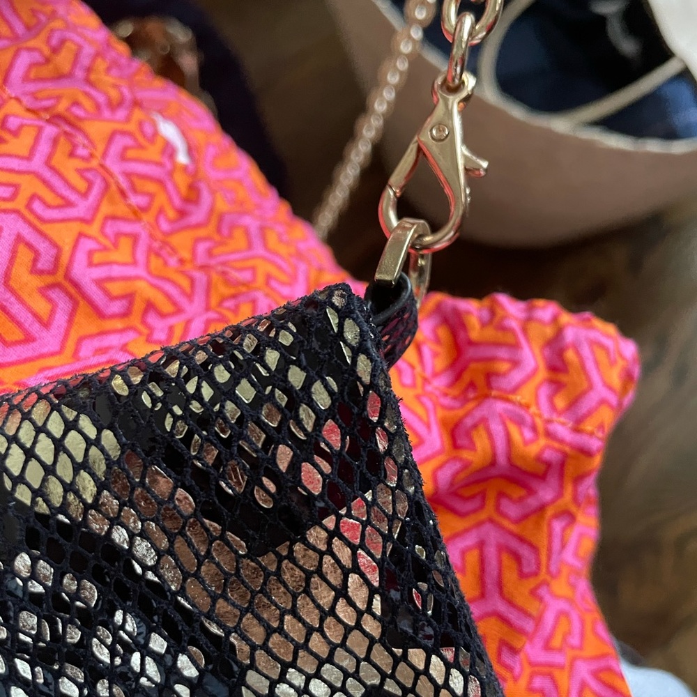 NWOT Tory Burch Snakeskin Clutch - Picture 7 of 9